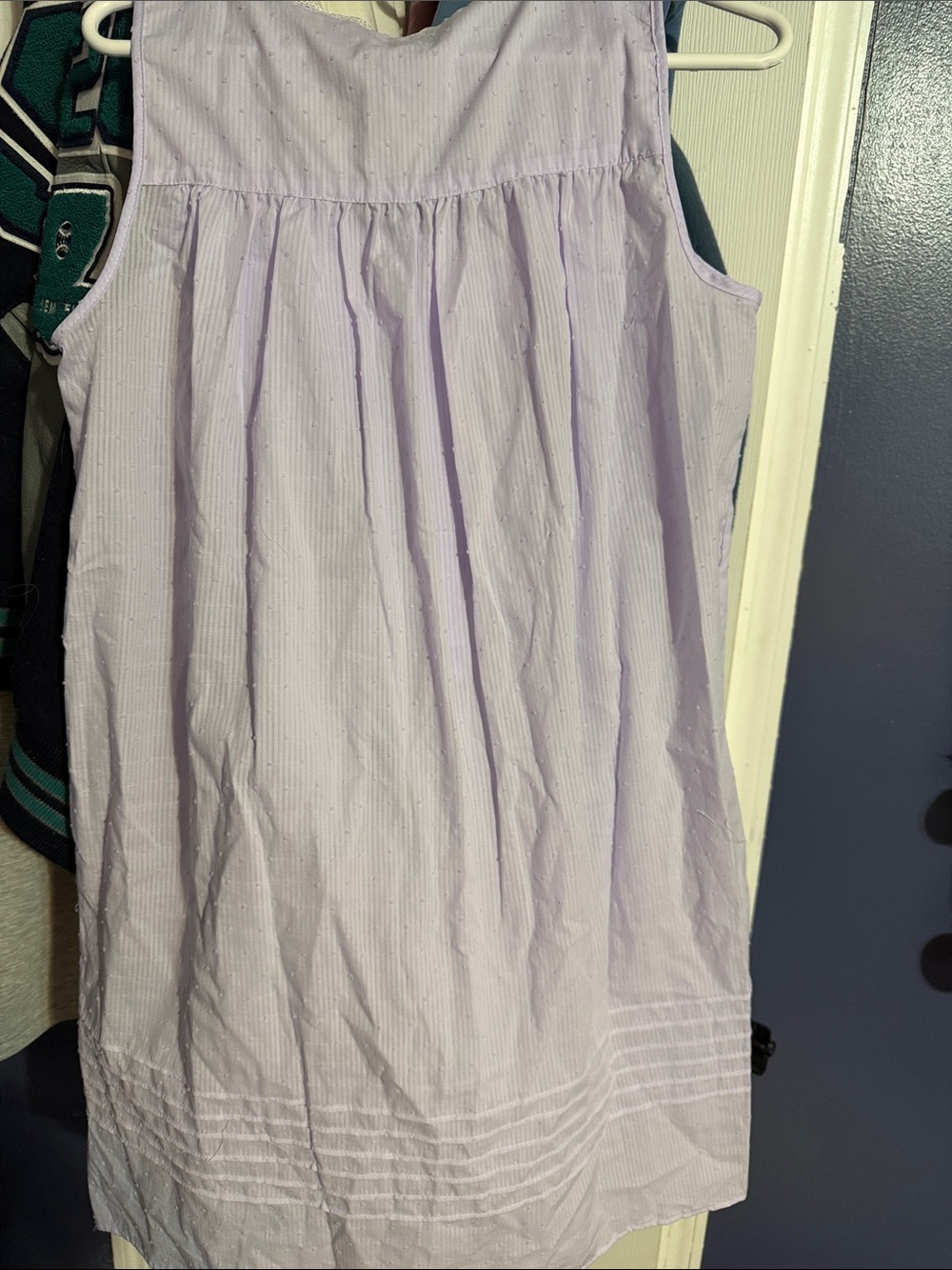 Eileen West Lavender Lace-Trim Sleeveless Nightdress - Picture 3 of 3